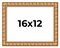 16x12 Modern Bamboo Picture Frame with UV-Resistant Acrylic & Acid Free Backing, Available in 5 Finishes - Gold, Silver, Brown, Black, and Natural